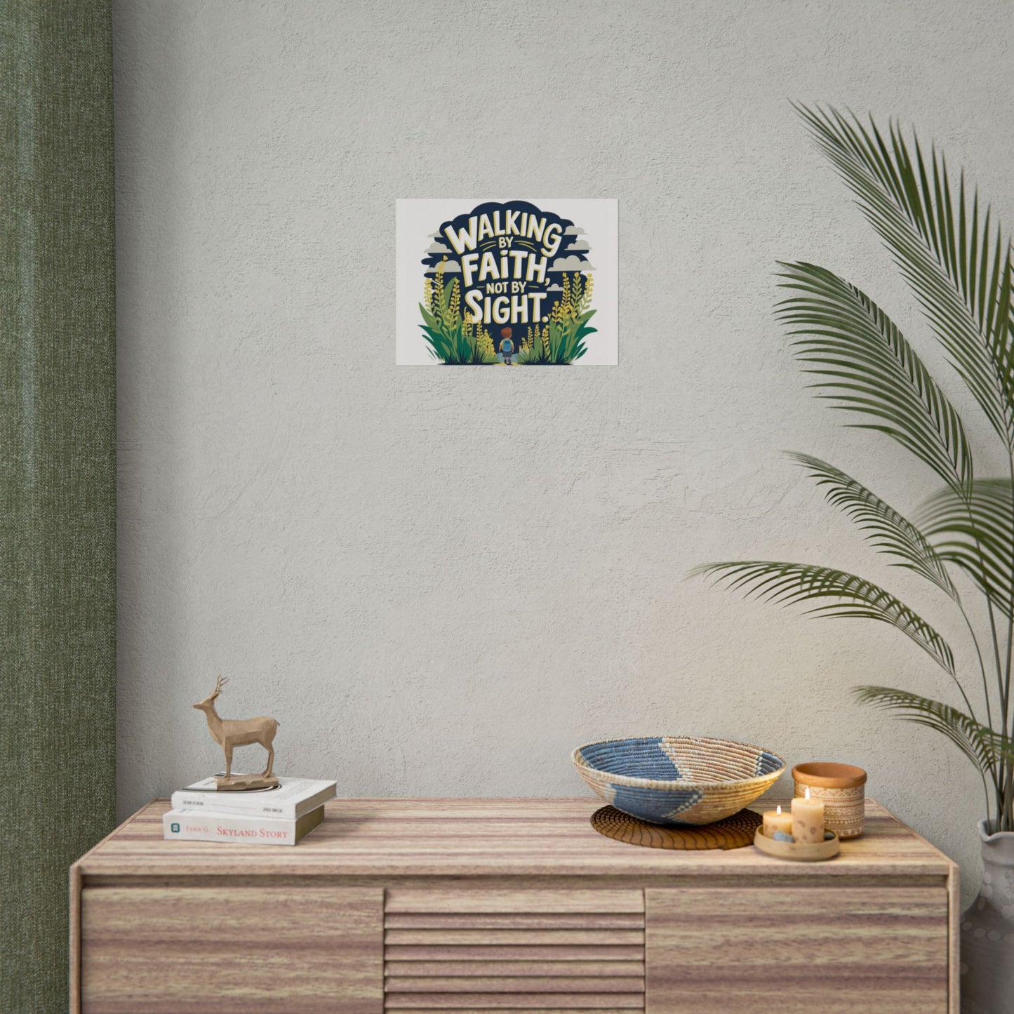 Inspirational Wall Art - 'Walking by Faith, Not by Sight' Poster