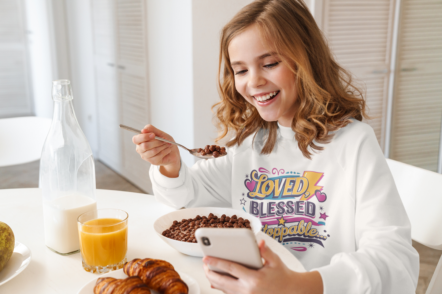 From Doubt to Confidence – Loved, Blessed, Unstoppable Sweatshirt