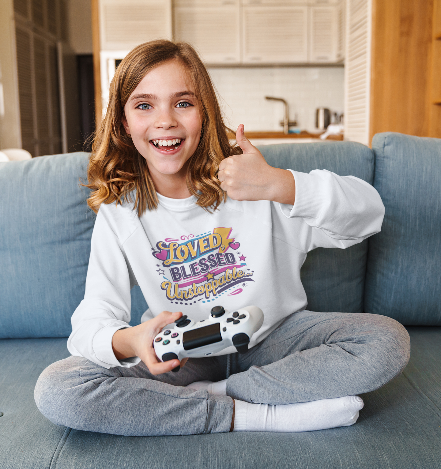 From Doubt to Confidence – Loved, Blessed, Unstoppable Sweatshirt