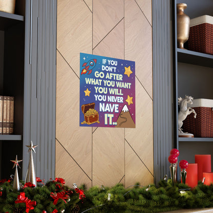 Dream Big Motivational Poster for Kids