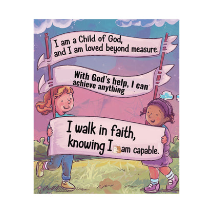 Faith and Encouragement Poster for Kids