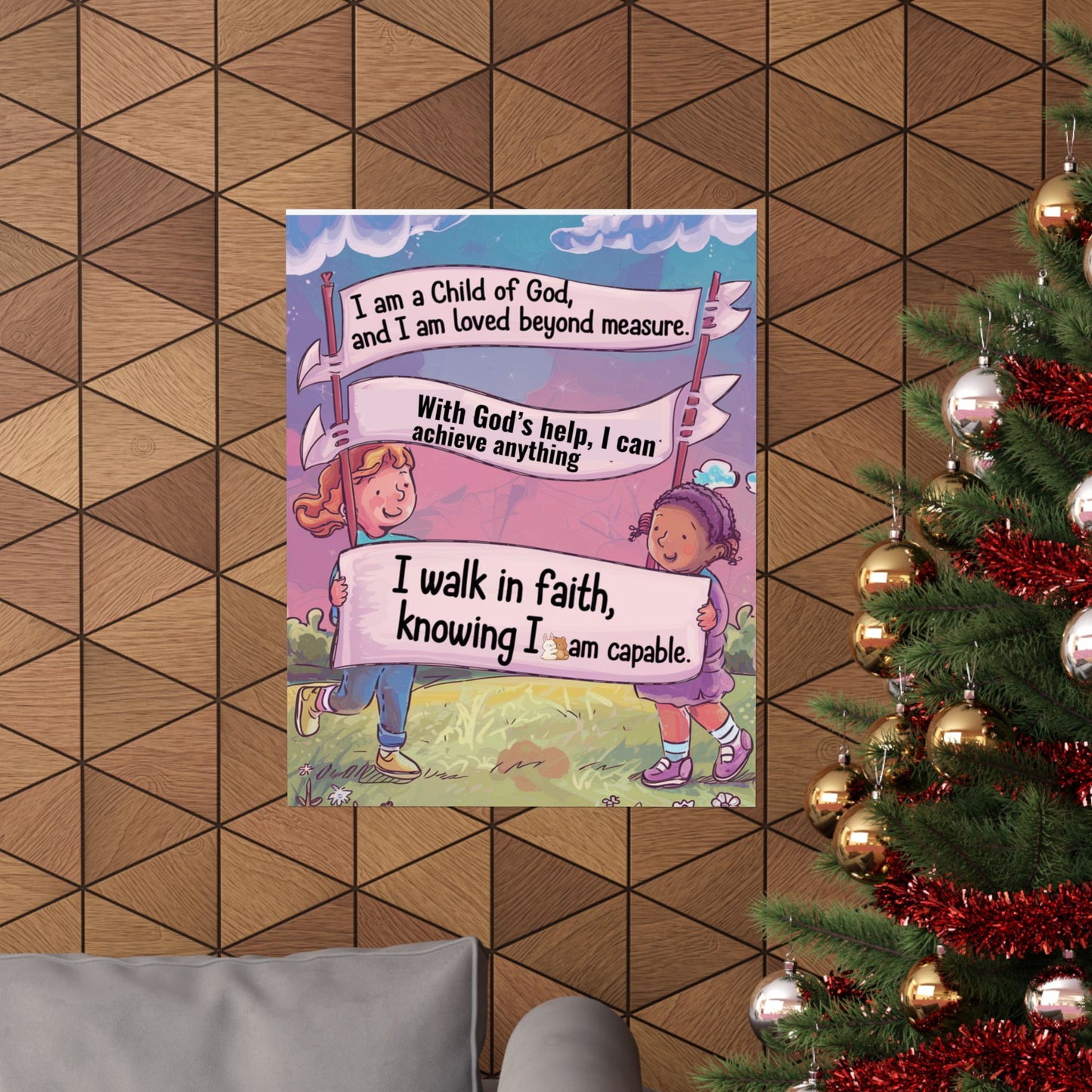 Faith and Encouragement Poster for Kids