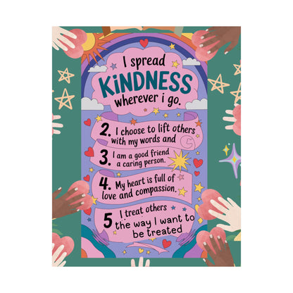 Kindness Affirmation Poster for Kids