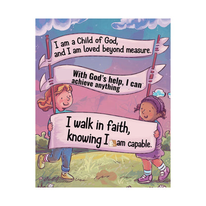 Faith and Encouragement Poster for Kids