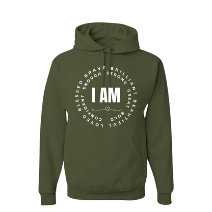 "I AM" Empowerment Youth Hoodie – Speak Greatness