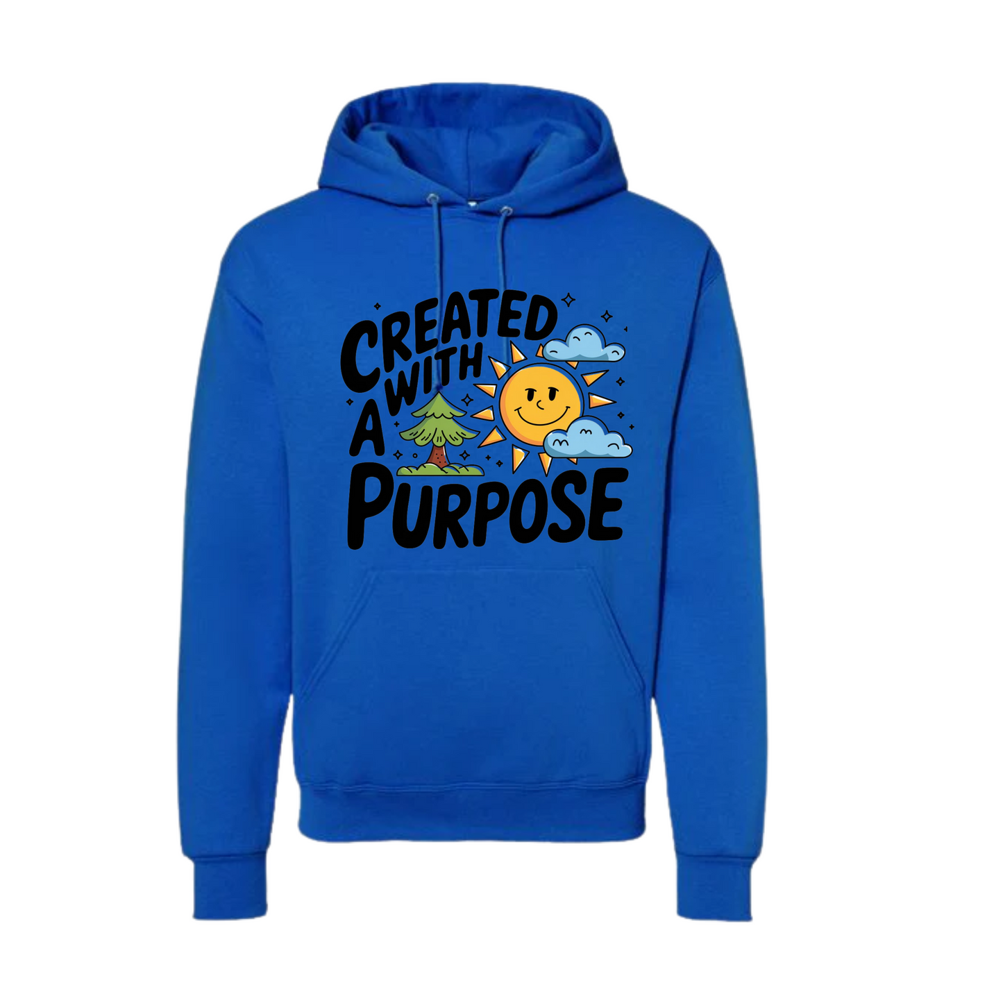"Created with a Purpose" Youth Hoodie-m Let Them Wear Their Worth