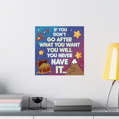 Dream Big Motivational Poster for Kids