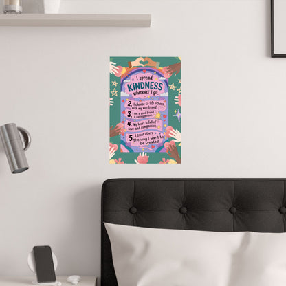 Kindness Affirmation Poster for Kids
