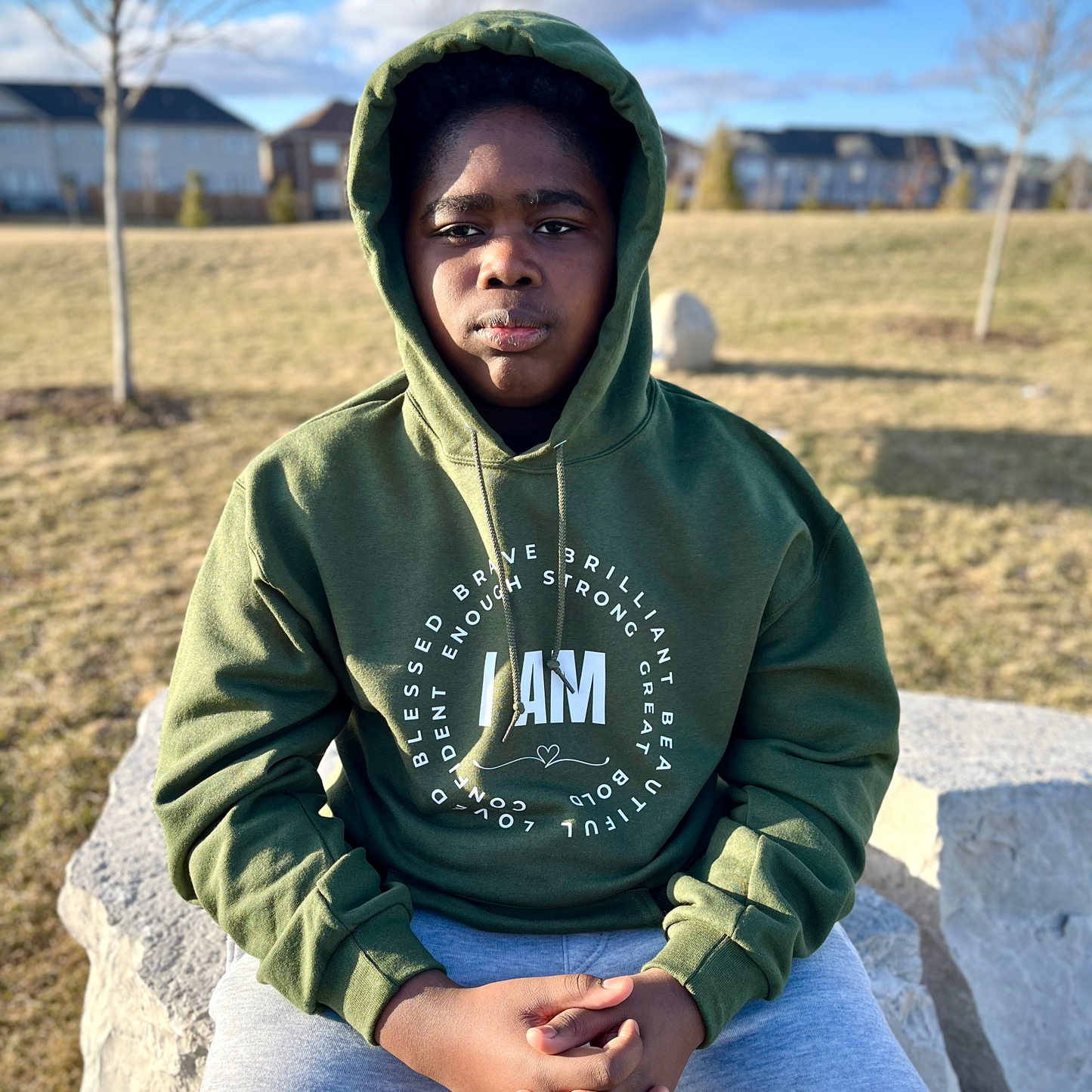 "I AM" Empowerment Youth Hoodie – Speak Greatness