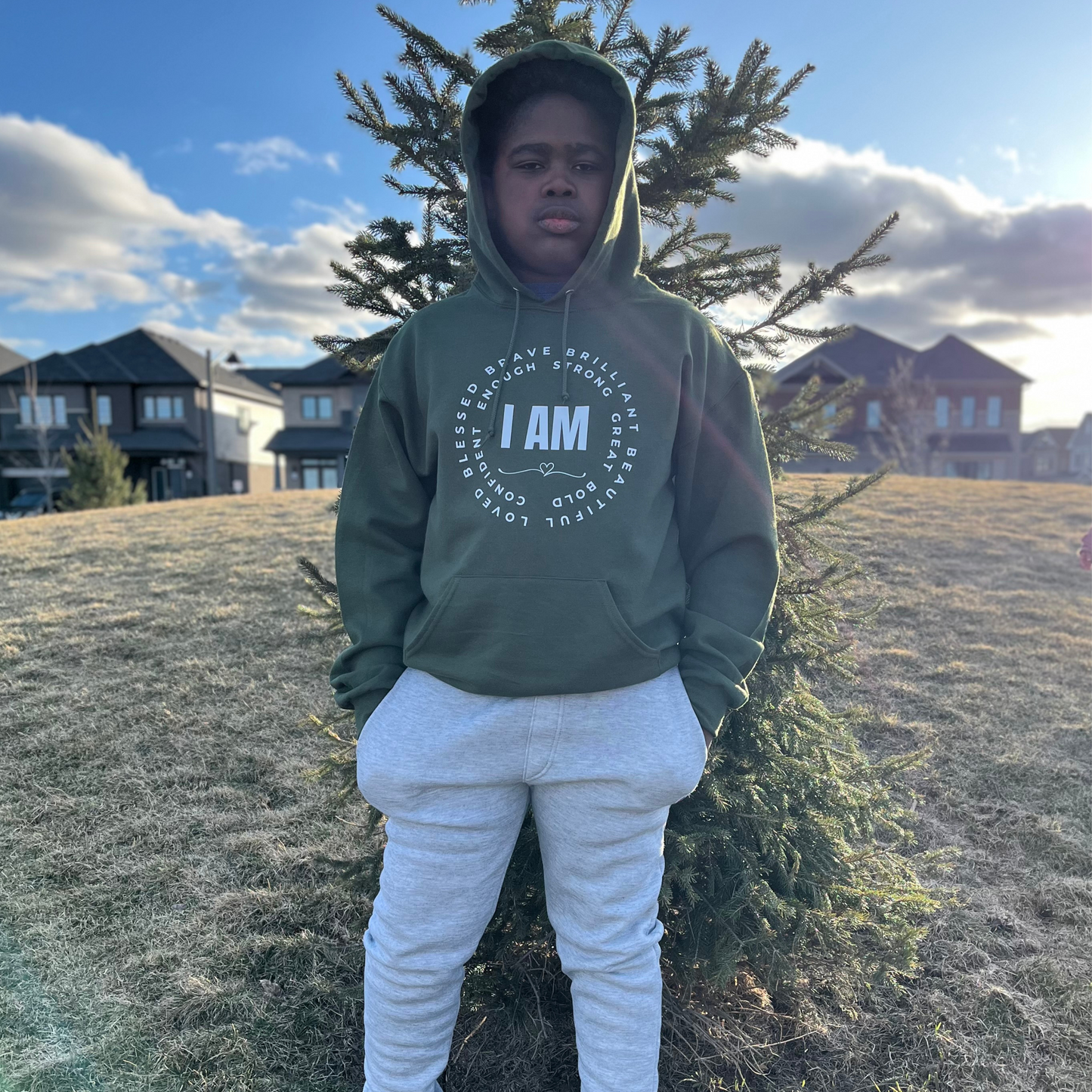 "I AM" Empowerment Youth Hoodie – Speak Greatness