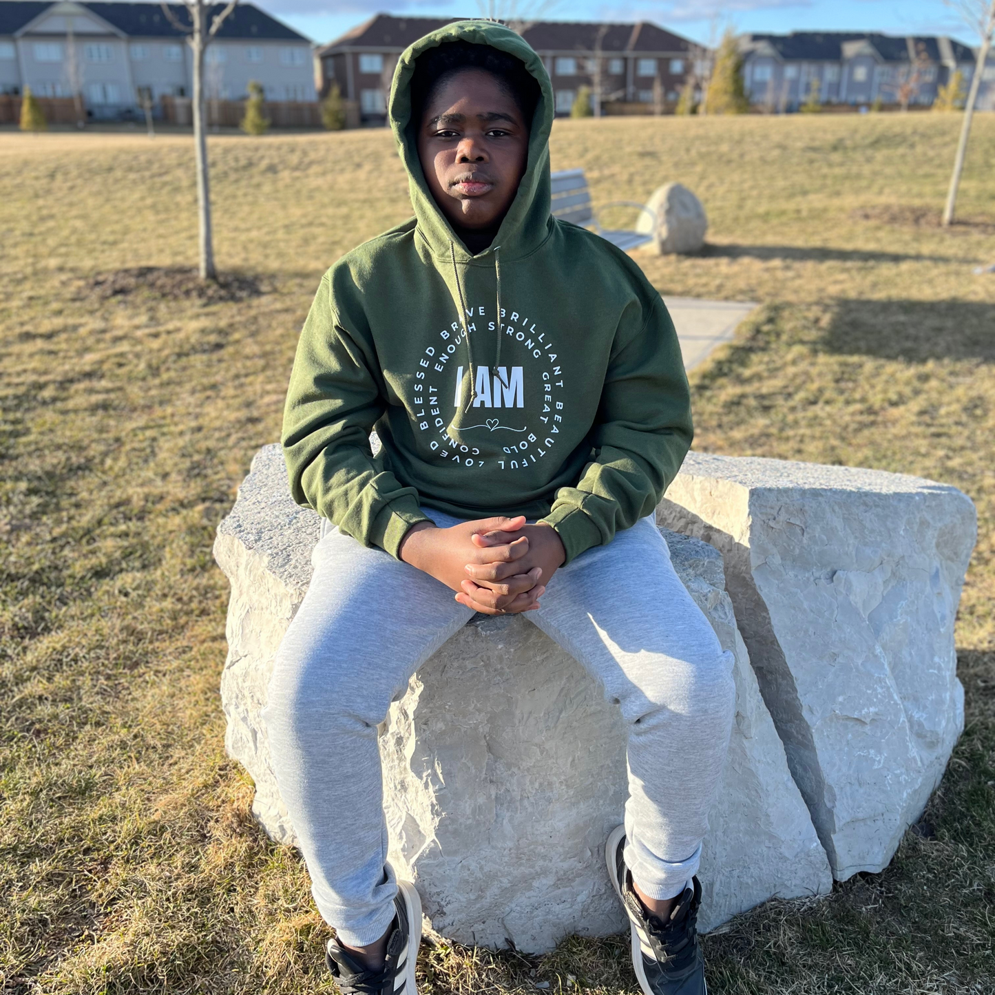 "I AM" Empowerment Youth Hoodie – Speak Greatness
