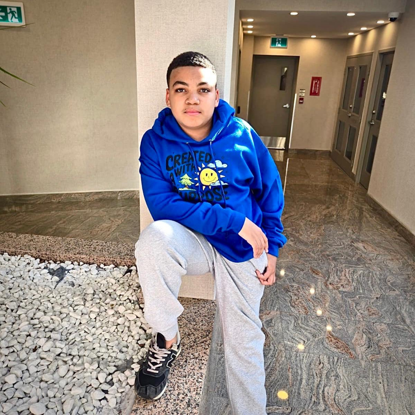 "Created with a Purpose" Youth Hoodie-m Let Them Wear Their Worth