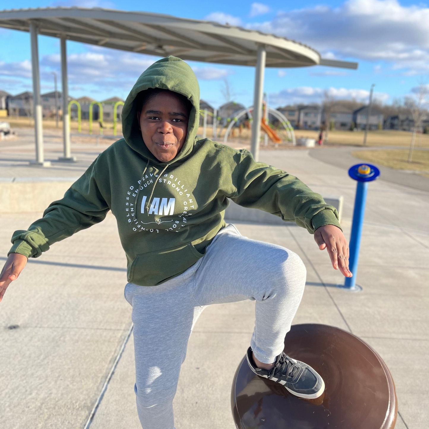"I AM" Empowerment Youth Hoodie – Speak Greatness
