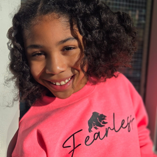 Fearless & Unstoppable Kids Sweatshirt – Bold Confidence