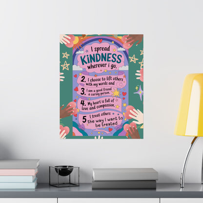 Kindness Affirmation Poster for Kids