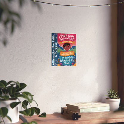 Faith and Purpose Affirmation Poster for Kids