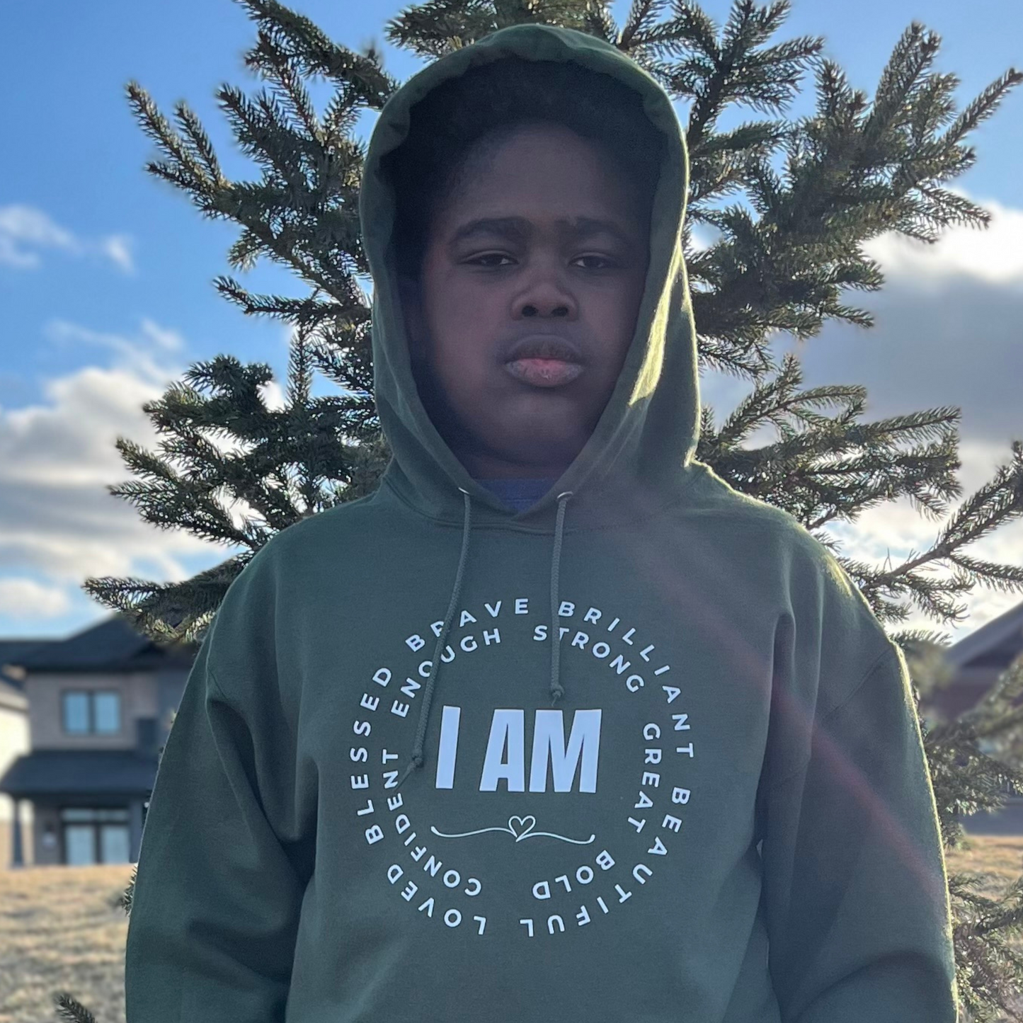 "I AM" Empowerment Youth Hoodie – Speak Greatness