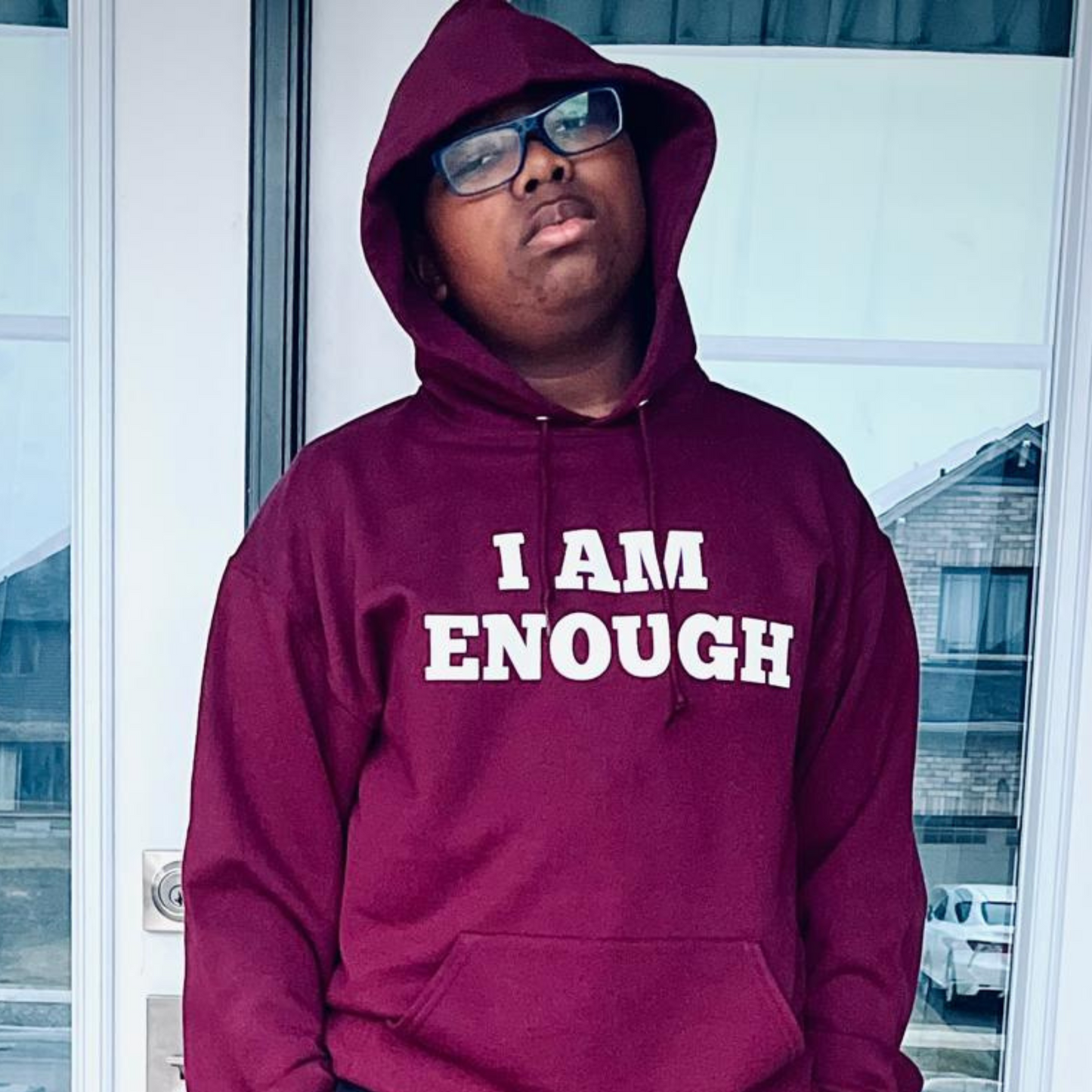 "I Am Enough" Self-Love Youth Hoodie